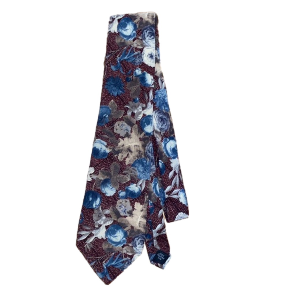 Zylos George Machado flowers silk tie 58”  -bm